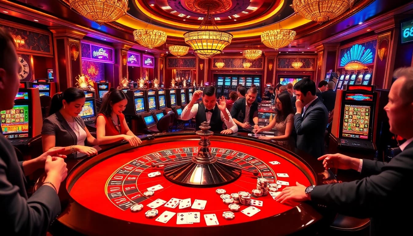 Experience the thrilling casino atmosphere at 88vv with exciting games and professional setups.
