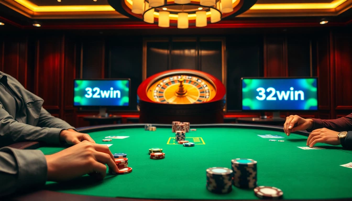 Experience high-stakes gaming at the poker table with the 32win app for thrilling bets.