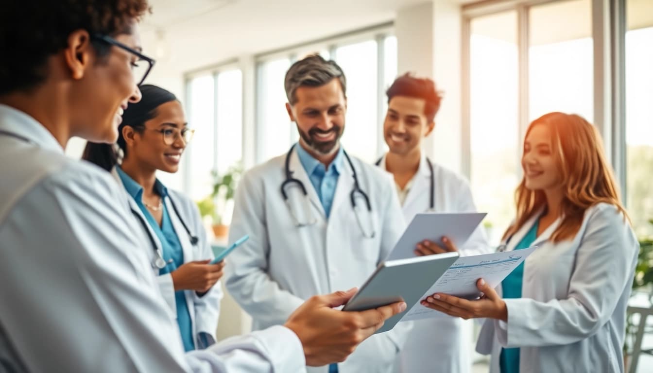 Engaging medical consultation scene at https://www.medexdtc.com showcasing healthcare professionals discussing patient care.