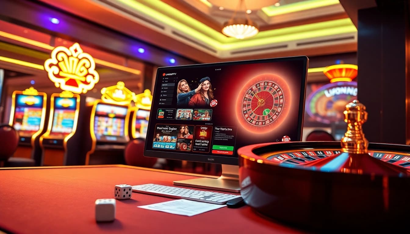 Experience the excitement of online gambling with luongsontv's vibrant casino interface and dynamic elements.