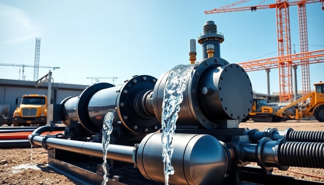 Delivering industrial water transfer services with efficient pump stations and clear operations.