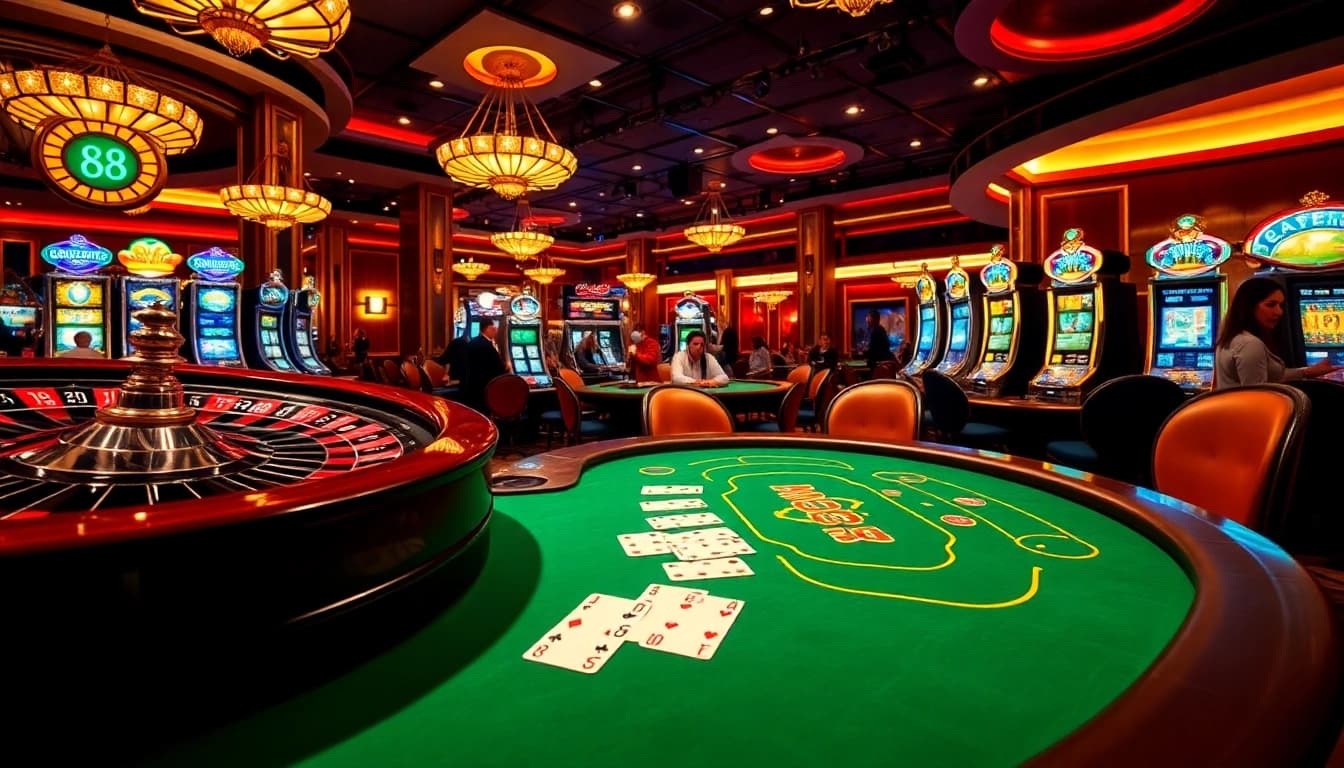 Experience excitement at https://babu88.global/ with players engaging at a luxurious casino table.