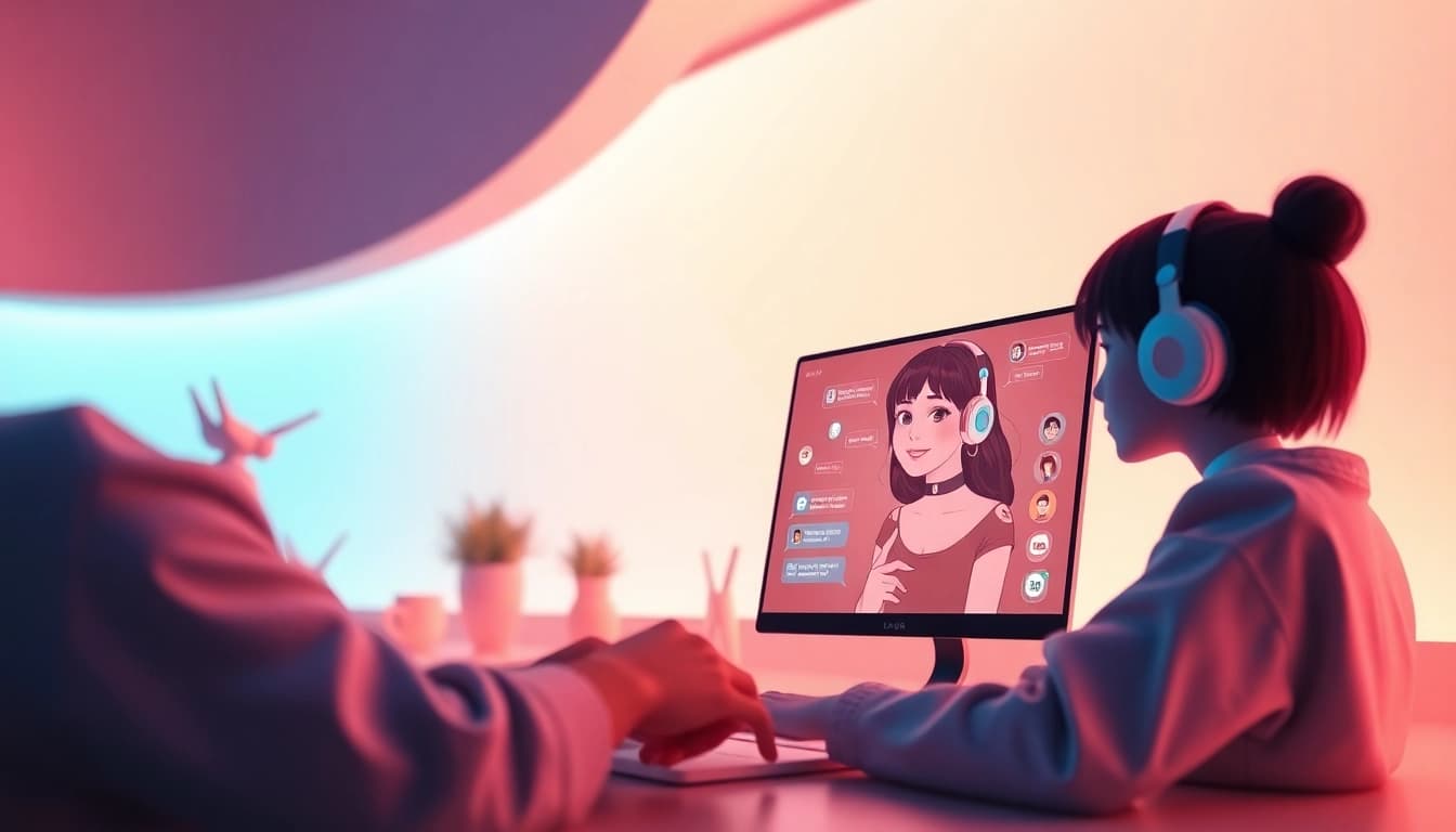 Engaging NSFW character AI chat interface showcasing modern digital companionship.