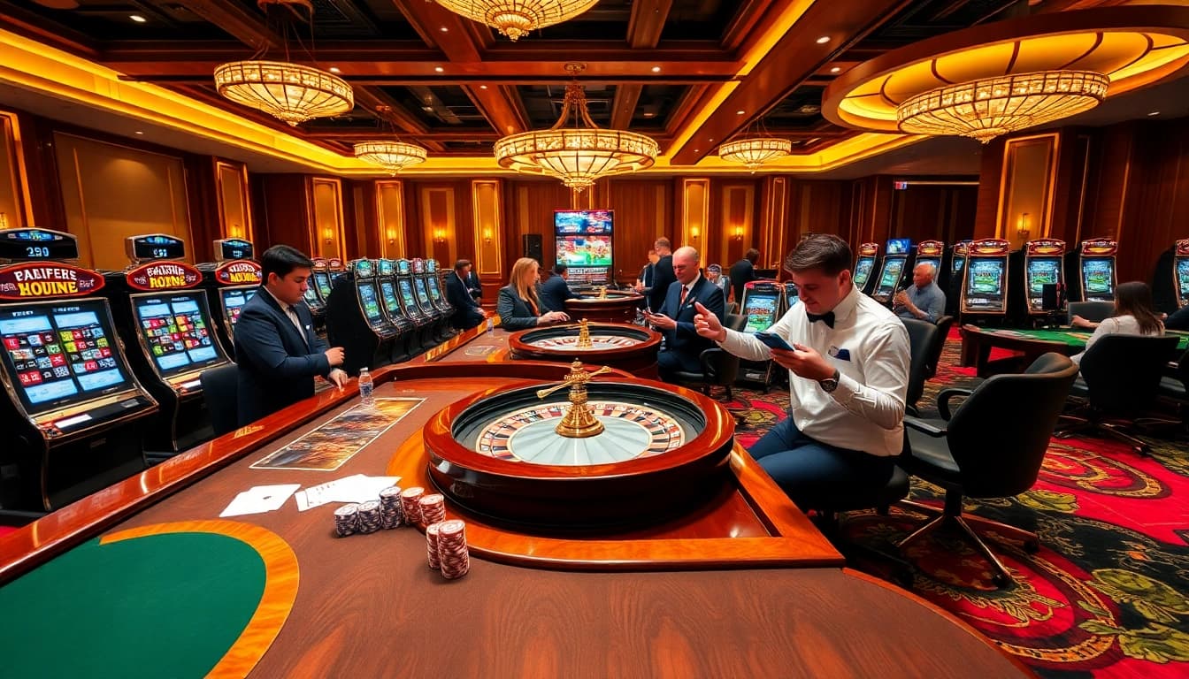 Experience the thrill of winning at online gambling with https://kjc.football/ in a vibrant casino scene.
