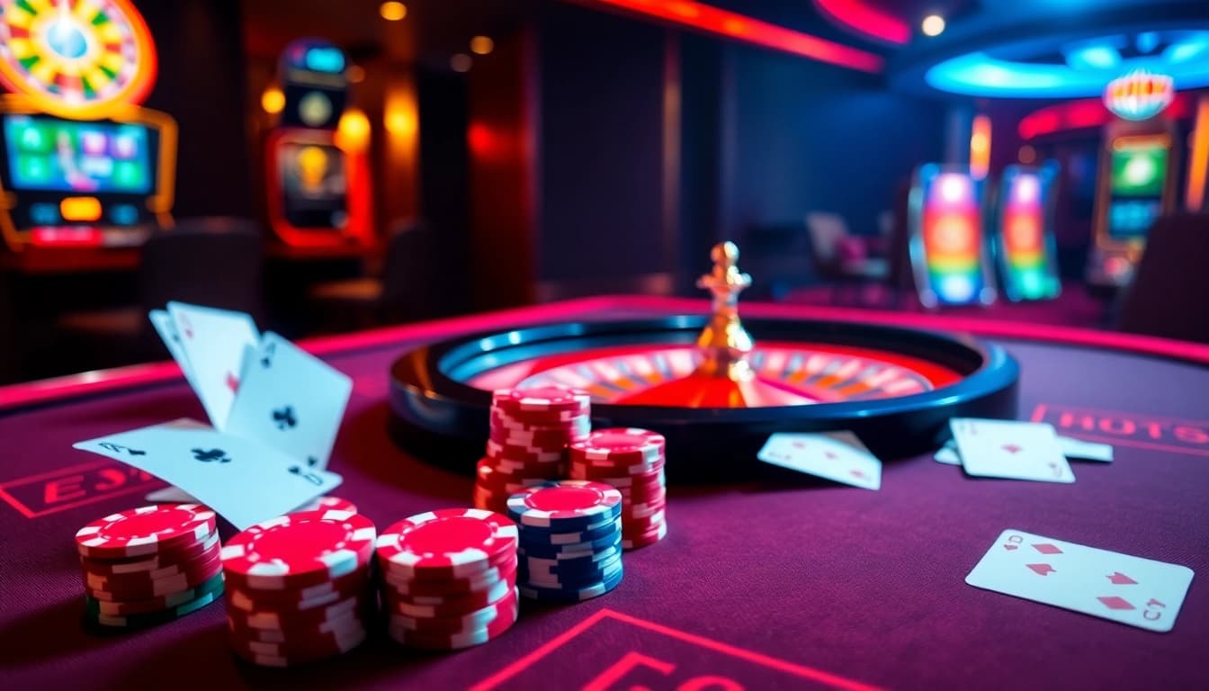 Experience the thrill of gambling with Hi88 at a luxurious casino table packed with action.