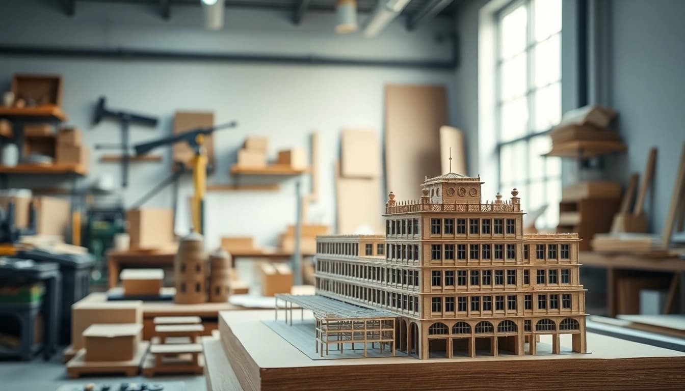 Architekturmodellbau Bremen – Detailreiche Architekturmodelle in einem hellen Werkstattumfeld