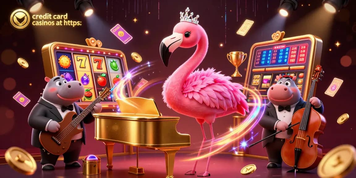 Experience the excitement of credit card casinos at https: with vibrant casino scenes featuring engaging characters and dynamic game elements.