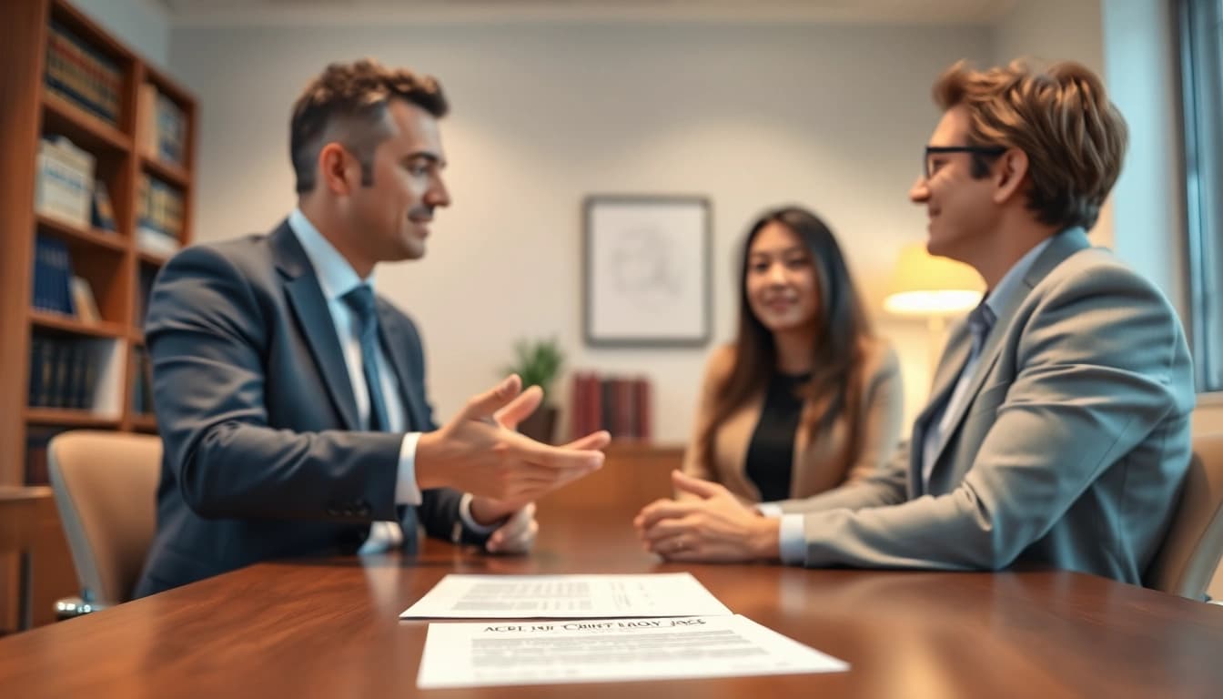 Consultation with a Seattle Social Security Disability Lawyer, showcasing professionalism and trust.