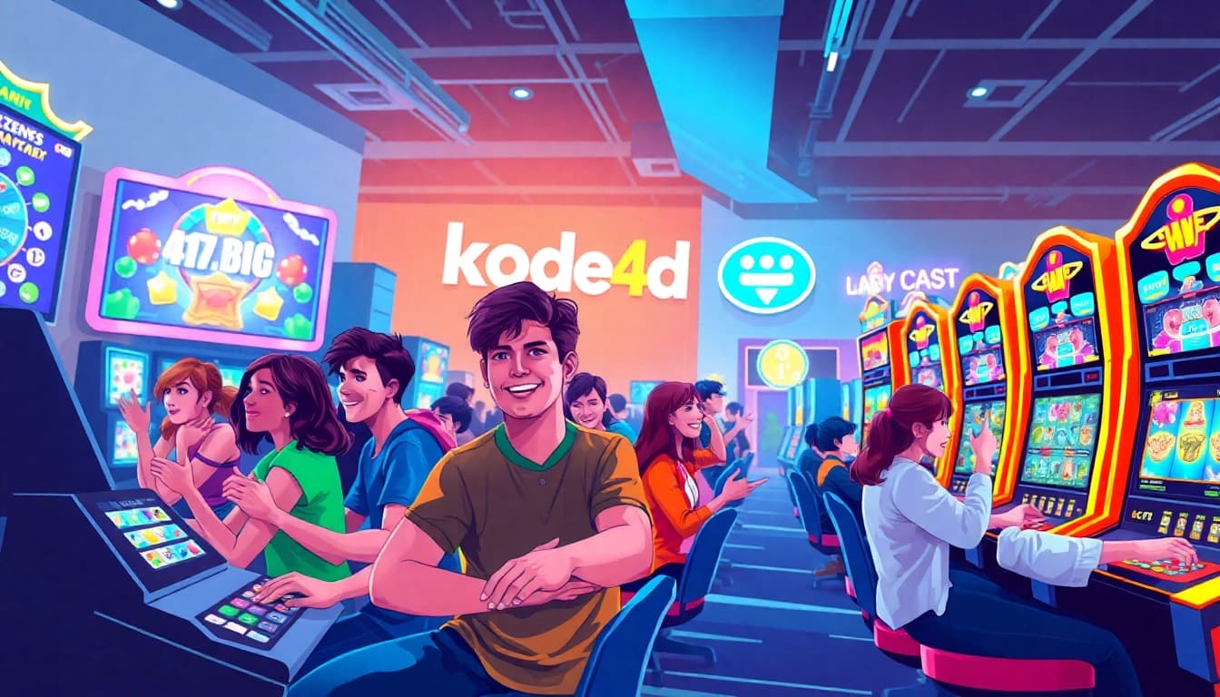 Kode4d players enjoying an exciting online gaming environment with vibrant colors and dynamic games.