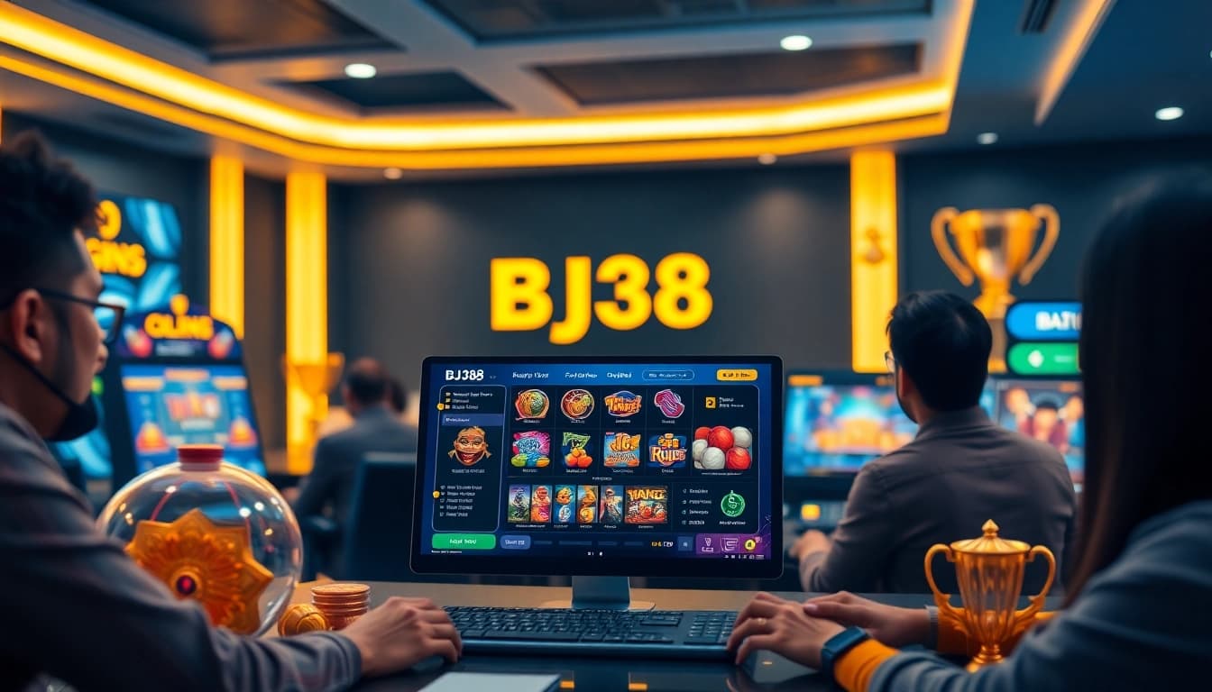 Engaging BJ38 online gambling experience with dynamic games and exciting visuals.