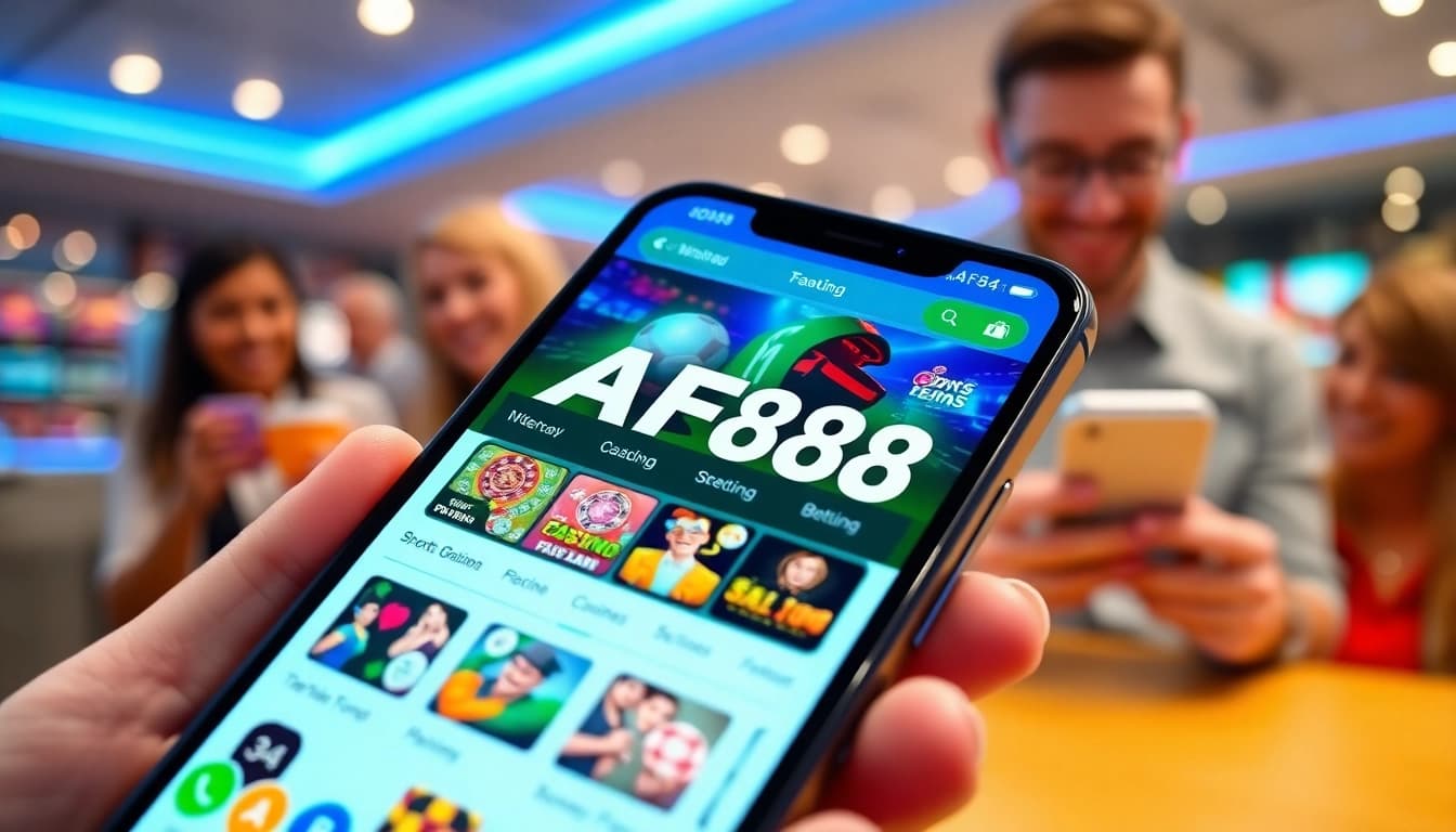 Engaging AF88 online betting interface showcasing vibrant games and user-friendly design.