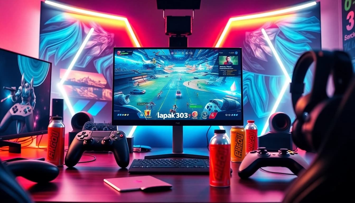 Login to lapak303 game with an exciting gaming interface and vibrant atmosphere.