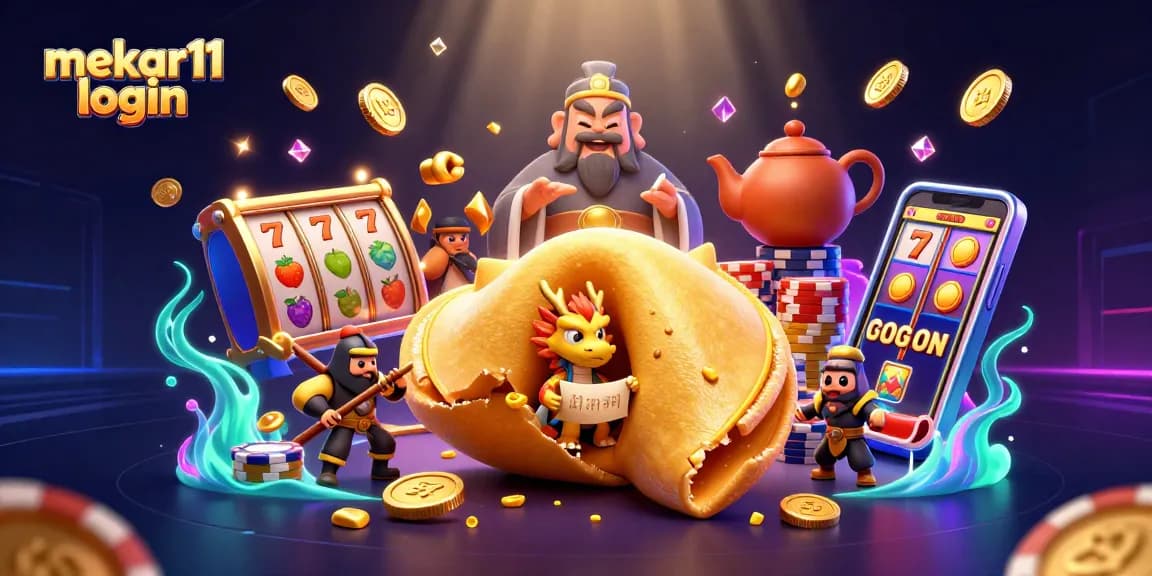 Experience the excitement of winning at mekar11 login with vibrant slot reels and golden treasures!