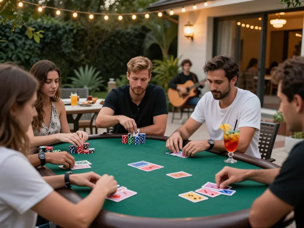 Engaging in a card game at home while exploring uu88 net online offers.