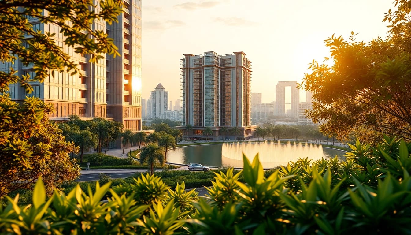 Visualizing the Tampines St 95 EC, a luxury executive condominium reflecting urban lifestyle and modern architecture.