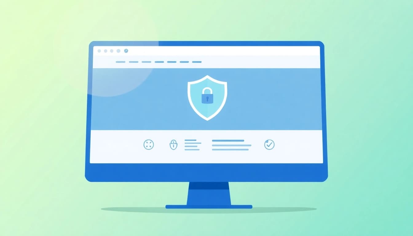 Initiate your free vpn download with a secure VPN interface displayed on a computer screen.