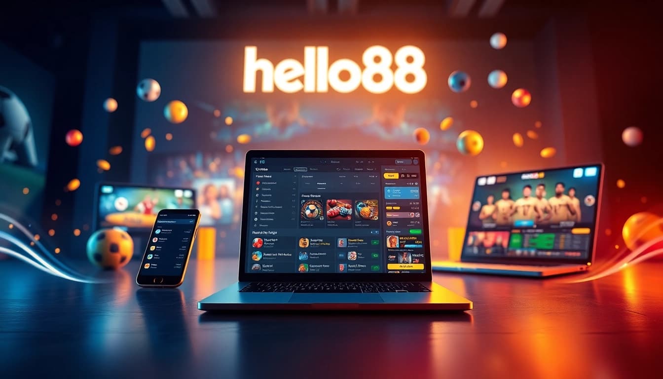Hello88 online betting platform showcasing interactive betting options and digital engagement.
