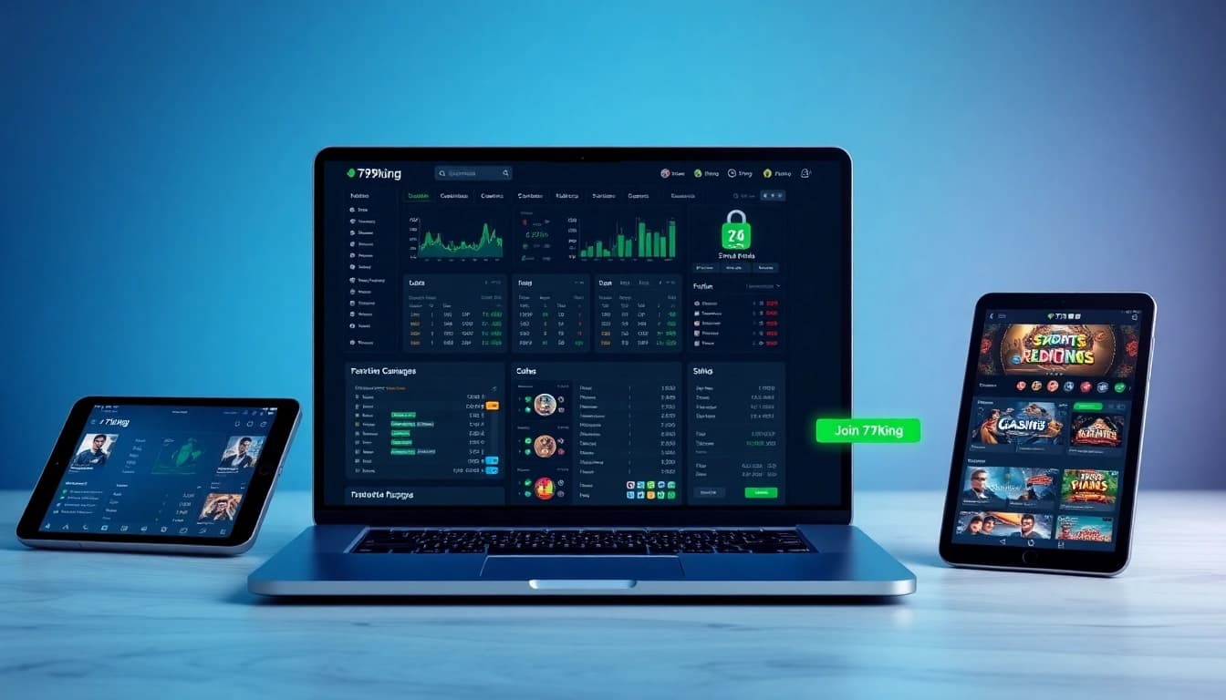 79king online betting dashboard on devices with live odds and games