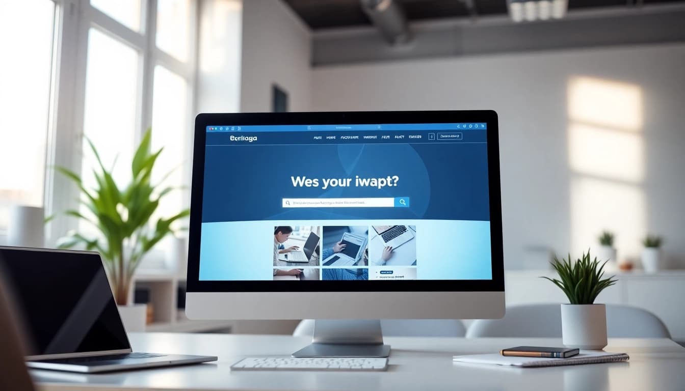 Engage with the unique offerings on https://auhra.se, displayed on a modern workspace screen.