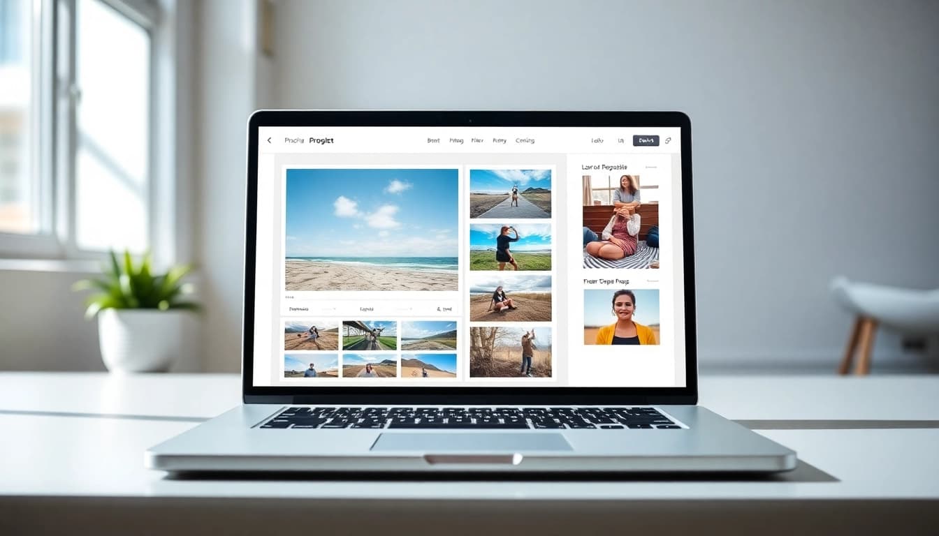 Enhance your photos effortlessly with http://aiphotoenhancer.pro, showcasing a sleek editing interface and vibrant visuals.