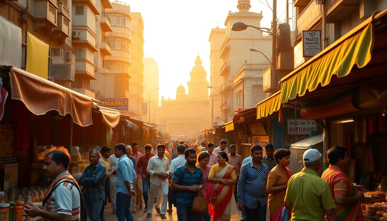 Engaging view of a traditional market in Mumbai, representing the essence of https://www.mumbaikarsperspective.com.