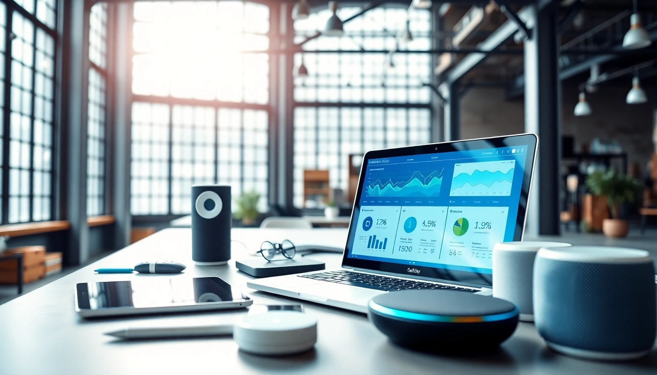 Engaging workspace highlighting innovative ai tools for productivity and collaboration.