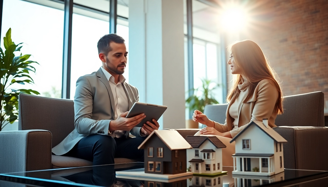 Beratung bei https://immobilienmakler-bester.de zur Immobilienwahl in modernem Büro.