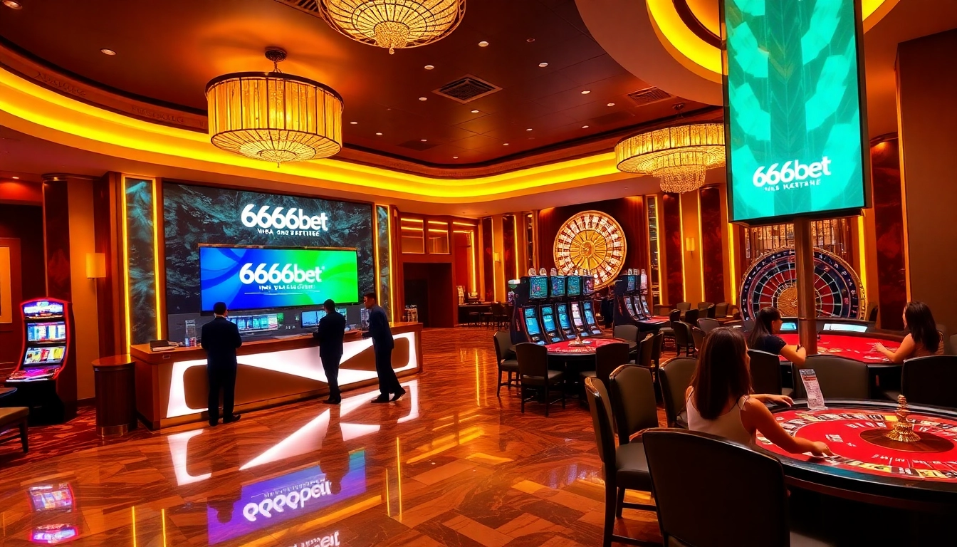 Connect seamlessly with 6666bet Login amidst a vibrant casino atmosphere.
