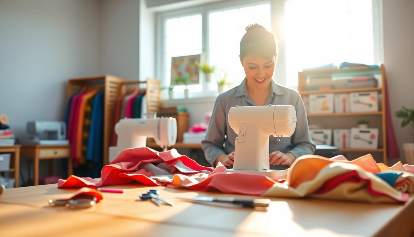 Clothing alterations near me Nashville with a tailor expertly adjusting garments in a bright studio.