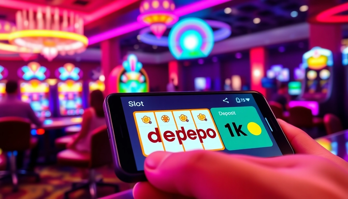 Permainan kasino online dengan slot depo 1k yang menarik dan interaktif.