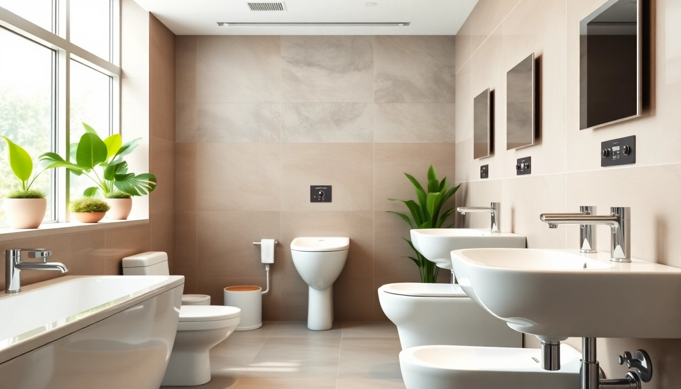 Erleben Sie sonni sanitär mit modernen Sanitärlösungen in einem eleganten Badezimmer.