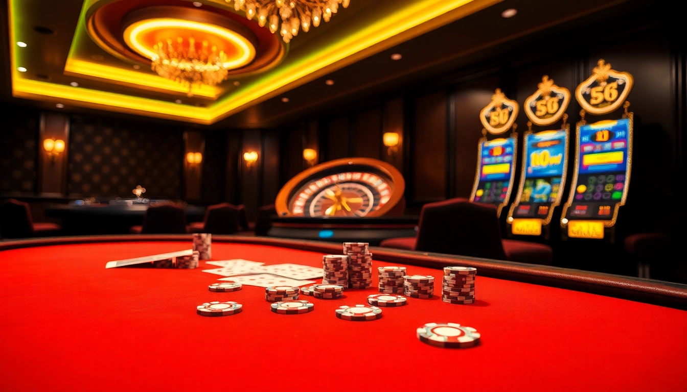 Experience thrilling gameplay at XN88 with vibrant poker chips and casino tables.