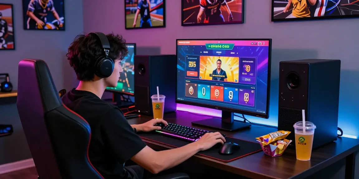 Exciting online betting with nhà cái shbet platform on a modern gaming station, showcasing vibrant gaming accessories and immersive atmosphere.