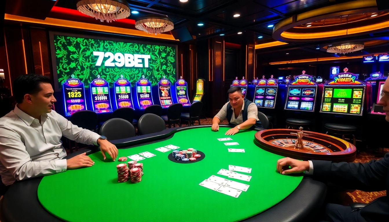 Exciting scene at a poker table showcasing 789BET gaming elements and high-stakes excitement.