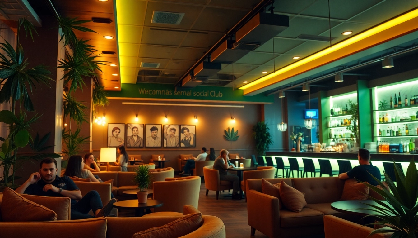 Relaxed members enjoying their time at Meltz Social Club Madrid with cozy seating.