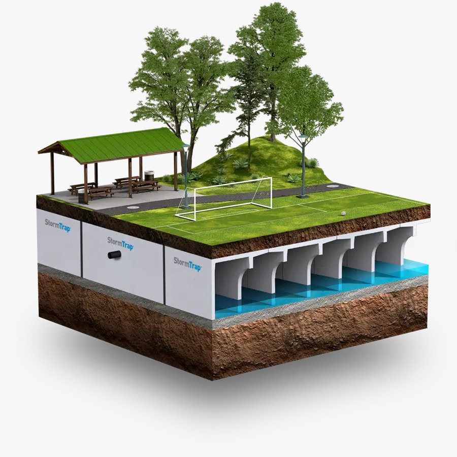 Stormwater Detention Modules for Rapid Water Management