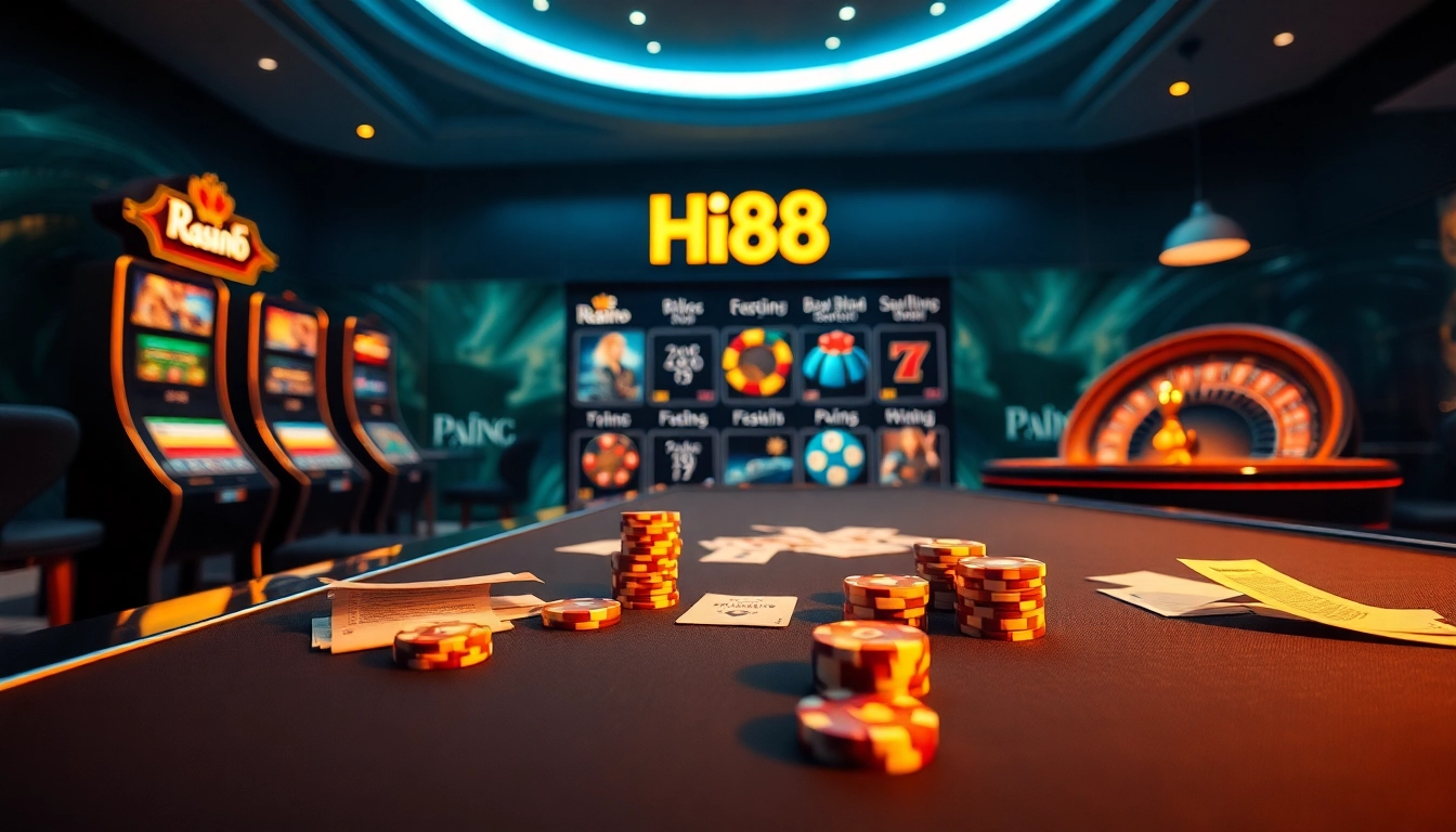Experience the excitement of Hi88 online gambling with engaging games and vibrant visuals.