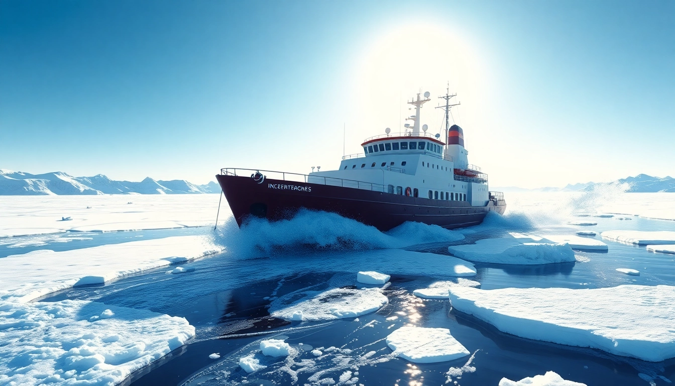 Understand why do we say break the ice through this captivating illustration of an icebreaker ship.