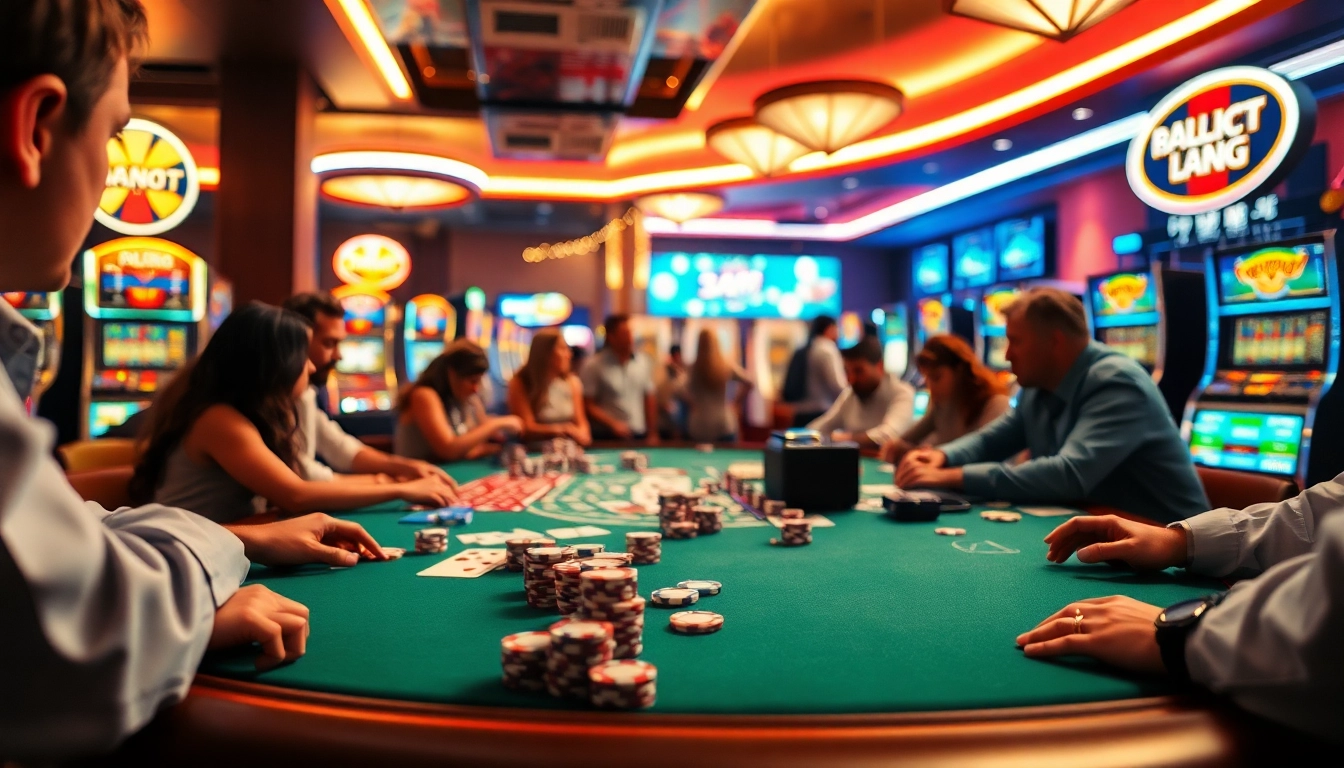 Spieler genießen aufregende Momente beim online casino spielen am Gaming-Tisch.