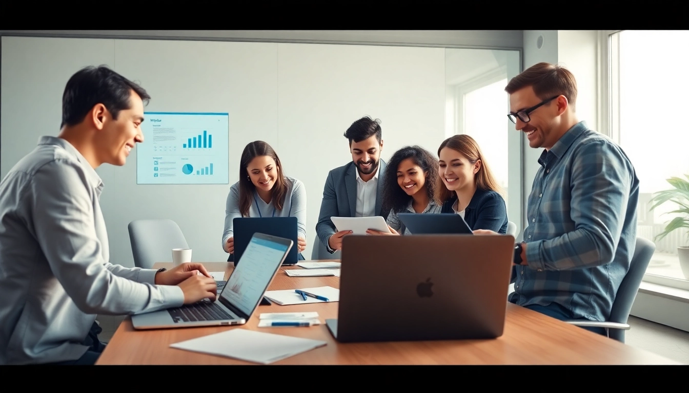 Dynamic collaboration using WPS下载 in a modern office environment.