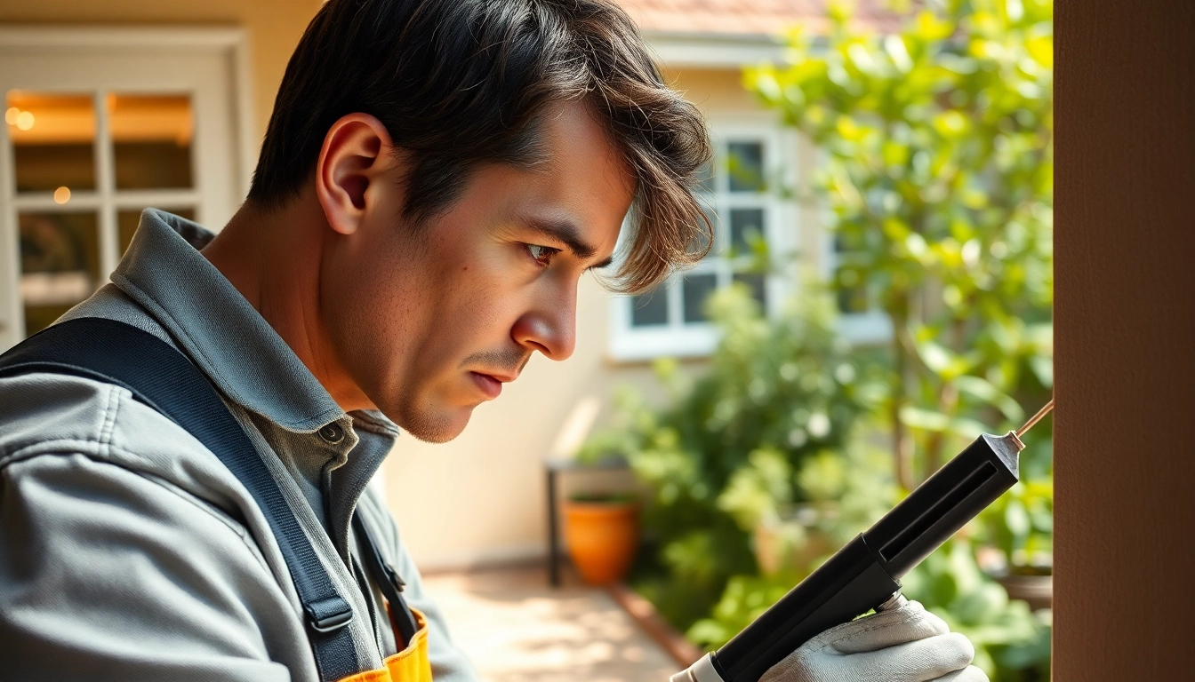 Engaging affordable exterminator inspecting home for pest solutions in a professional manner.