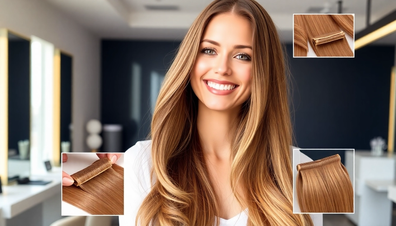 Enhance your style with invisi edge clip in hair extensions that provide a seamless blend for an undetectable finish.