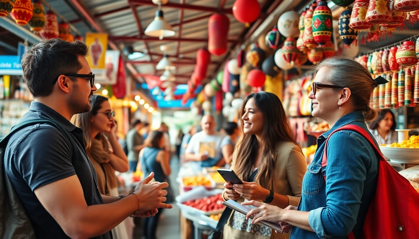 Engaging with fellow travelers at https://travelingossip.com through a lively marketplace experience.