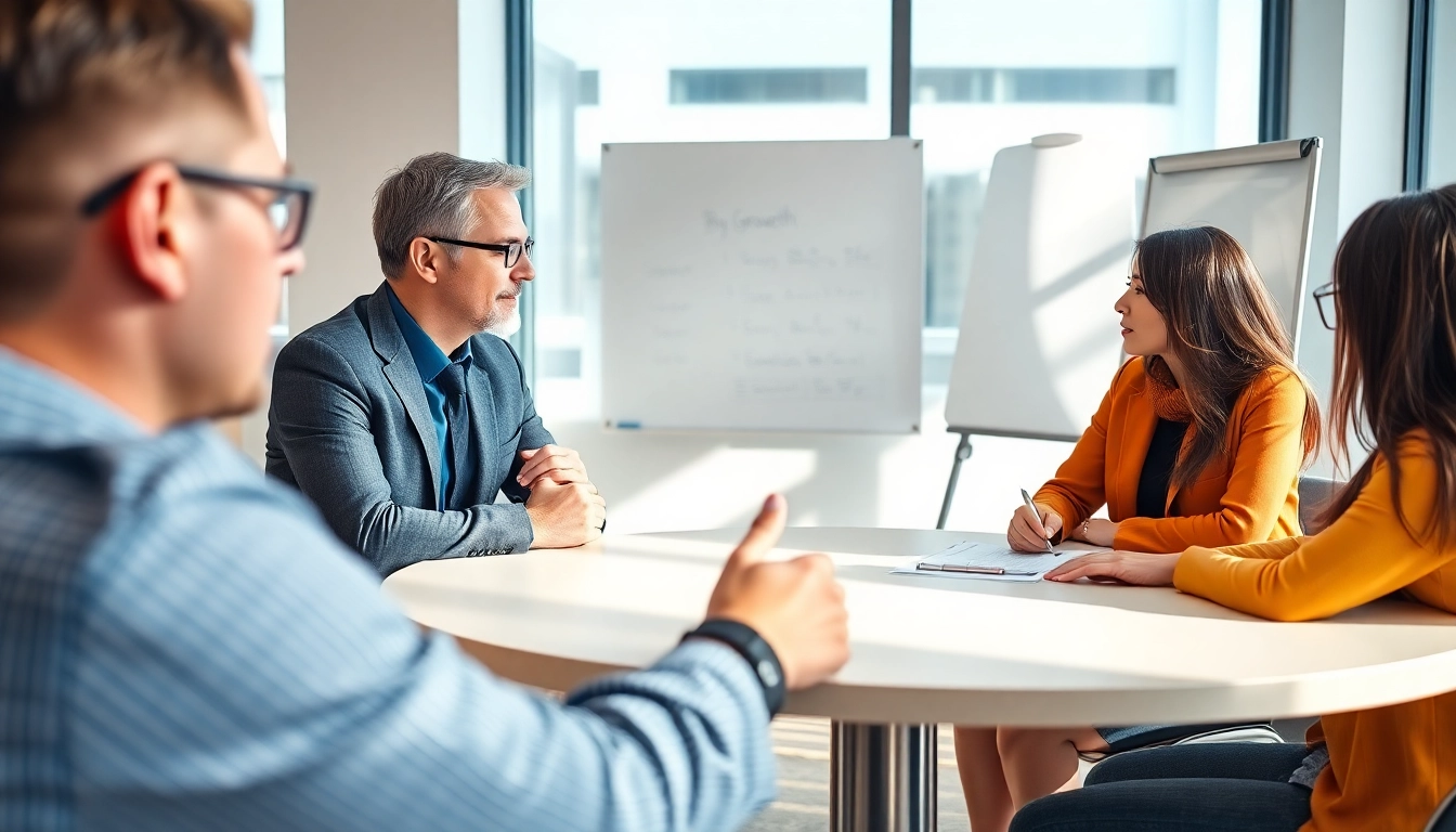 Business coach Sacramento providing guidance in a professional office setting.