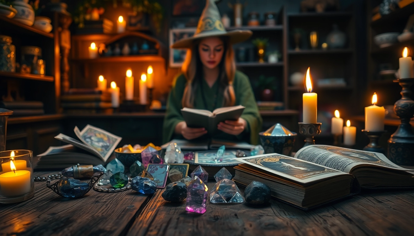 Transform your life with guidance from https://julielynn.co, featuring an intuitive witch's serene space.