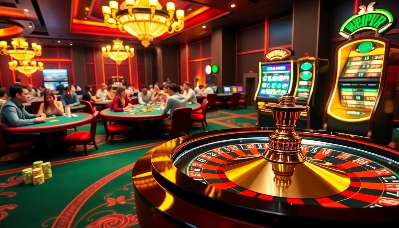 Experience the thrill of online gambling at XX88 with vibrant casino visuals featuring roulette, poker, and slots.
