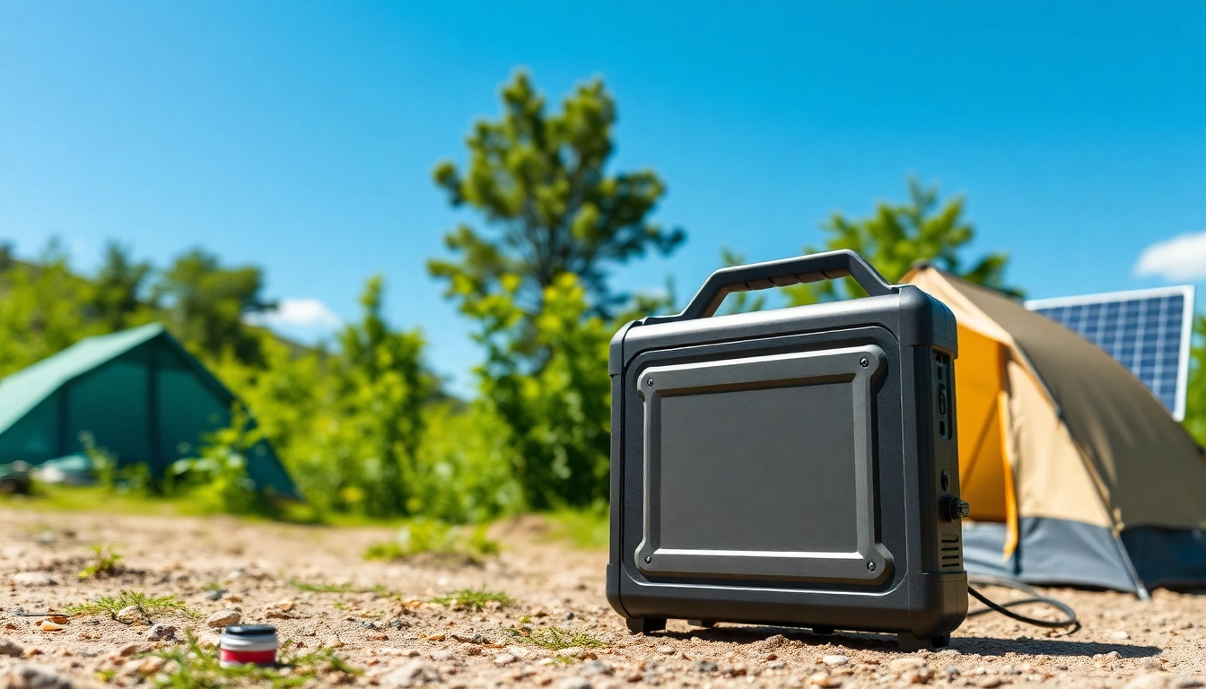 EcoFlow portable power station showcased outdoors, emphasizing energy independence.