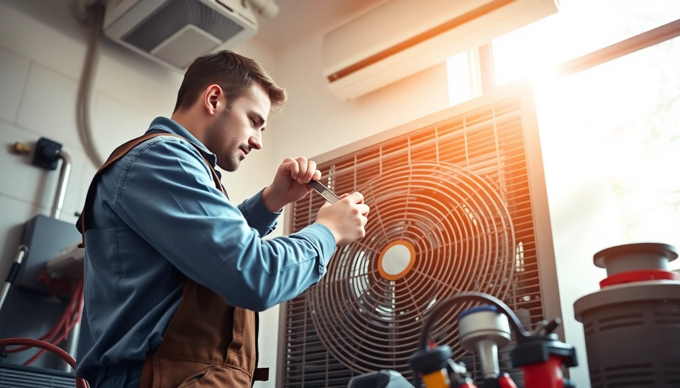 Skilled technician conducting hvac repair goldens bridge in bright residential environment.