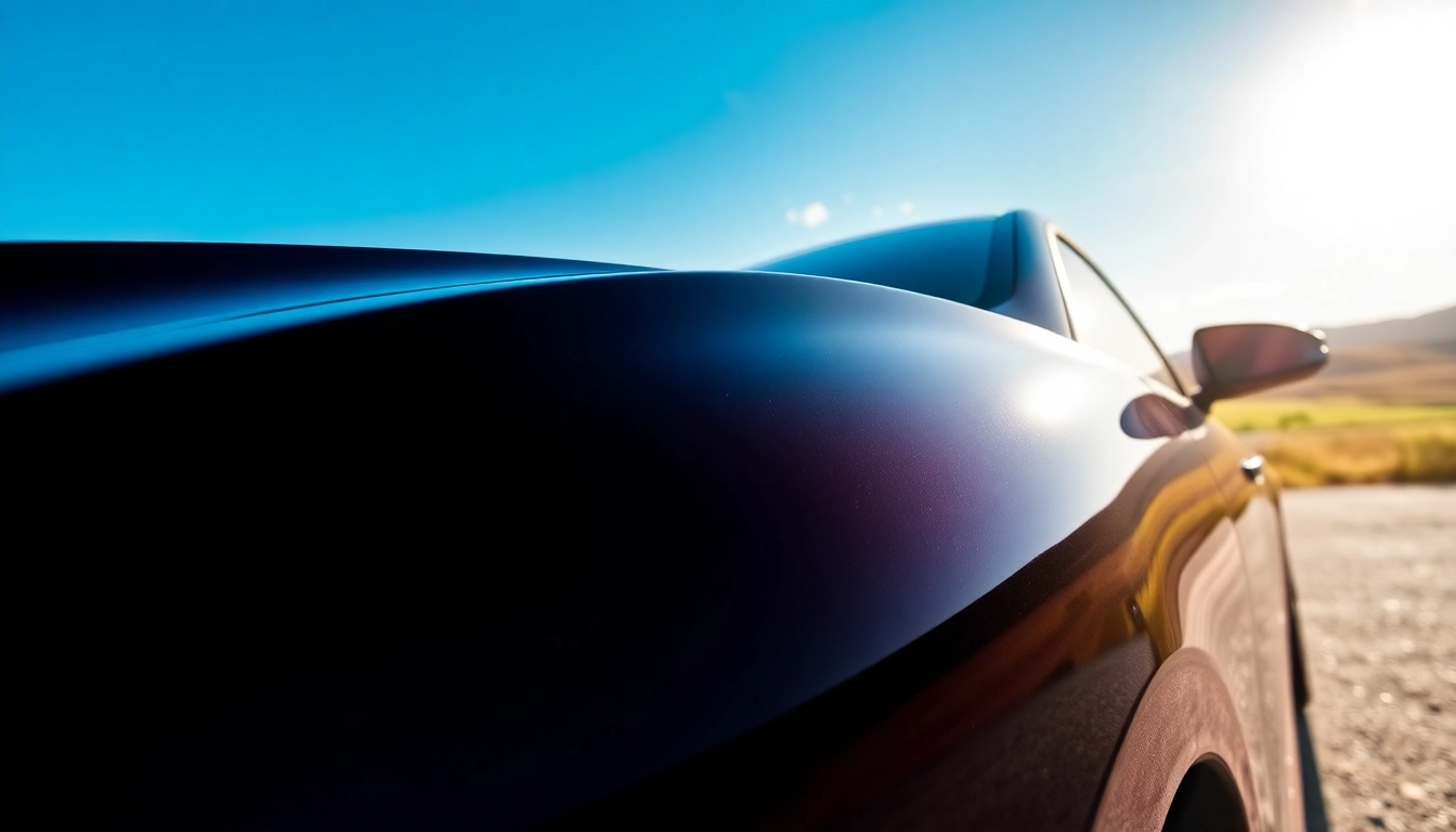 Enhance your Texas vehicle's shine with exceptional paint protection film showcased in a scenic setting.