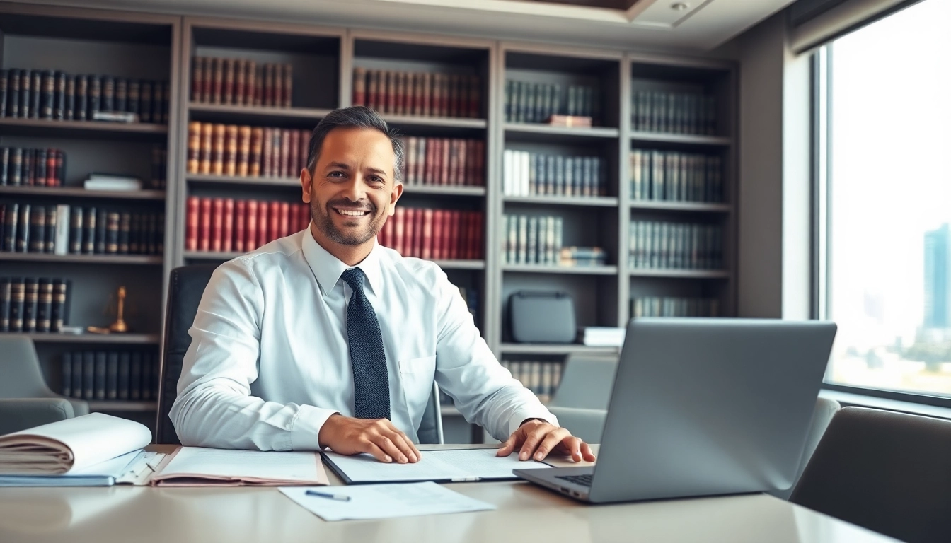Experienced Orlando Personal Injury Lawyer consulting with clients in a professional office.